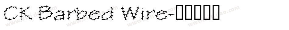 CK Barbed Wire字体转换